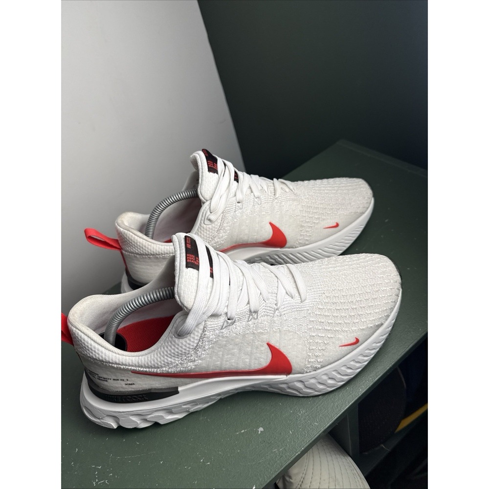 Nike React Infinity Run Flyknit 3 White Light Crimson - DZ3014-100 MT